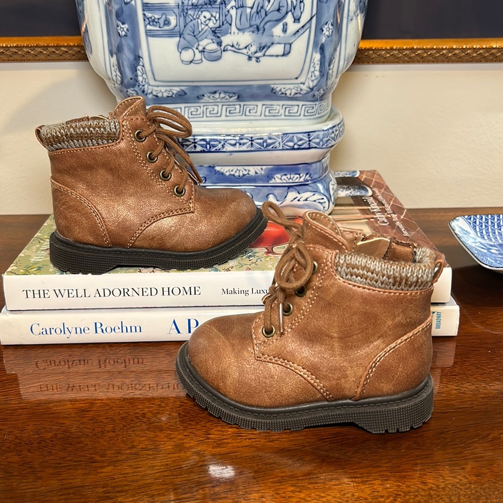 Pair of brown toddler boots